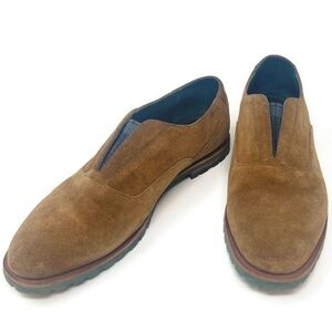 Johnston & Murphy Tan Suede Slip-on Loafers - Women's Size 7